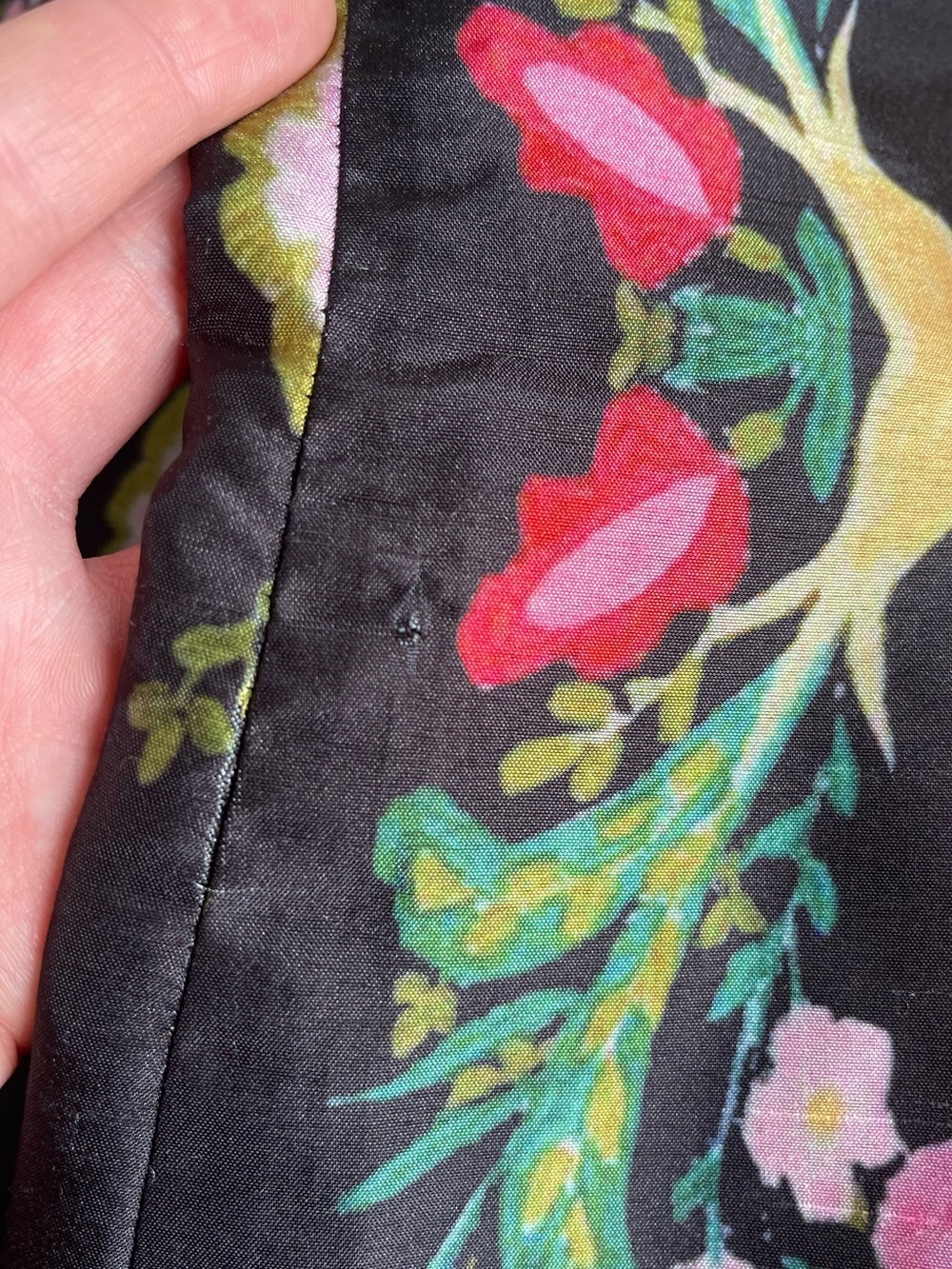 Hutch Ellia Mini Dress Black Multicolor Floral Size 1X - Picture 14 of 16